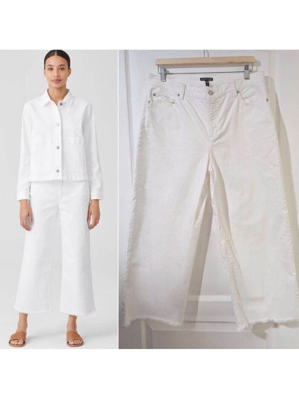 Eileen Fisher | Organic Cotton Denim Wide-Leg Jean